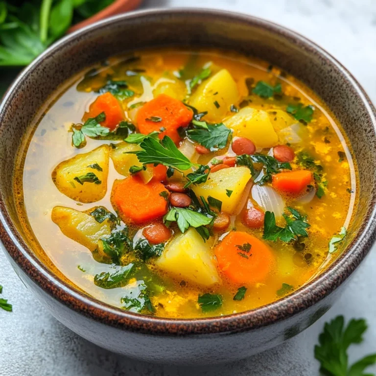 Anti-Inflammatory Veggie Soup with Turmeric