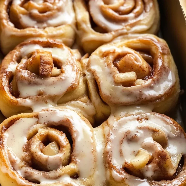 Apple Cinnamon Rolls with Apple Pie Filling