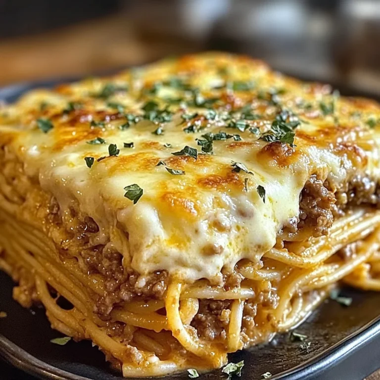 Baked Cream Cheese Spaghetti Casserole