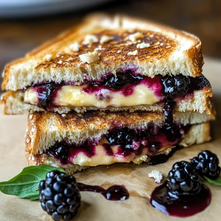 Balsamic Blackberry Brie Grilled Cheese