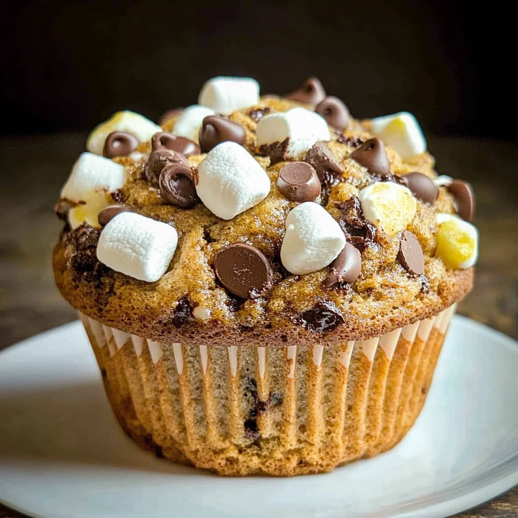 Banana S’mores Muffins