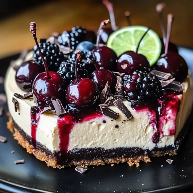 Bourbon Biscuit Cherry Cheesecake Tart