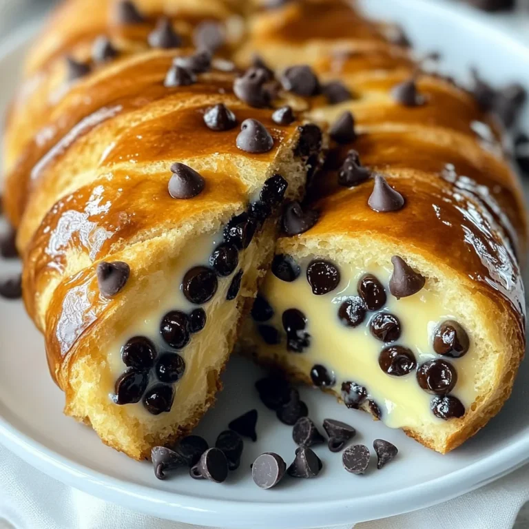 Chocolate Chip Vanilla Custard Brioches
