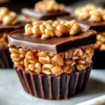 Chocolate Peanut Butter Rice Krispie Cups
