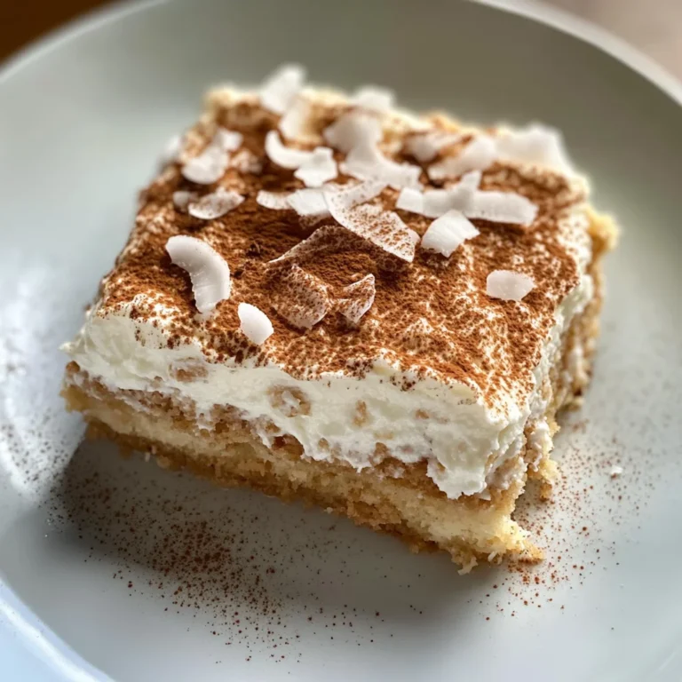 Coconut Rum (Coquito) Tiramisu