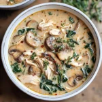 Comforting Rotisserie Chicken and Mushroom Soup