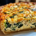 Cottage Cheese and Spinach Crustless Quiche