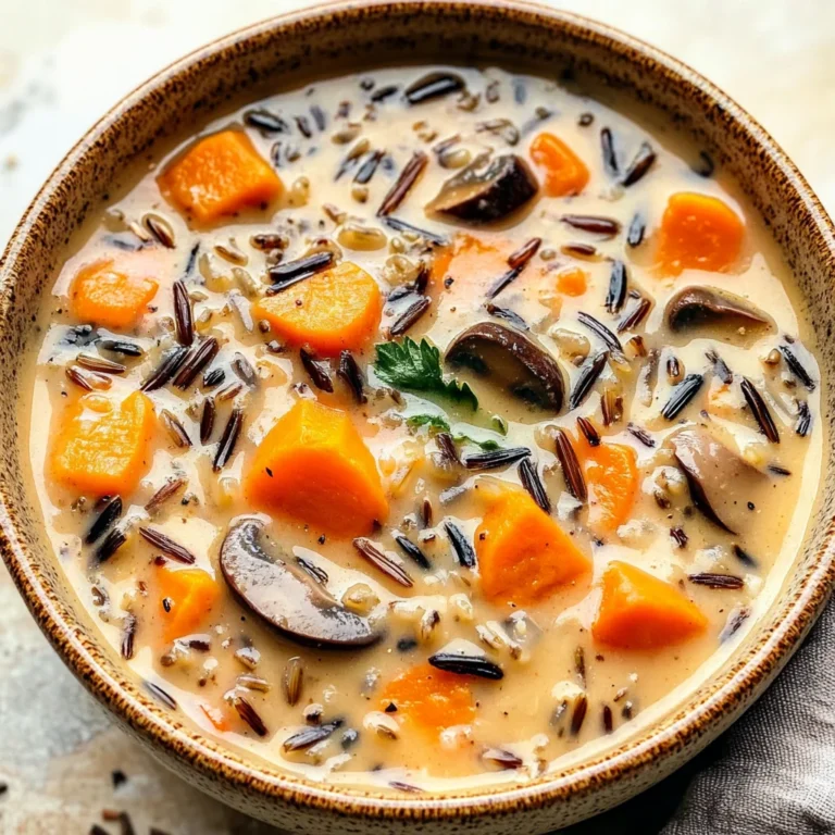 Cozy Autumn Wild Rice Soup