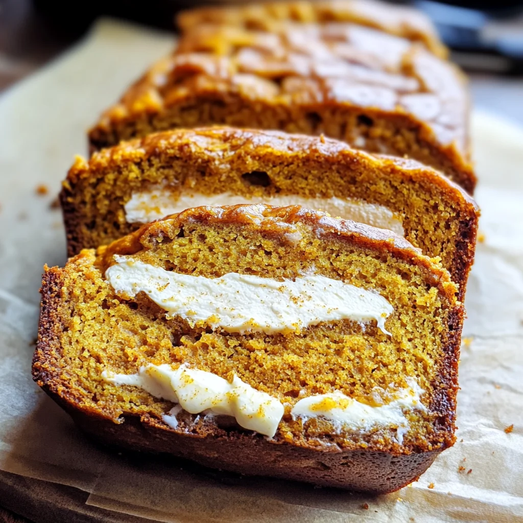 Cream Cheese-Filled Pumpkin Bread