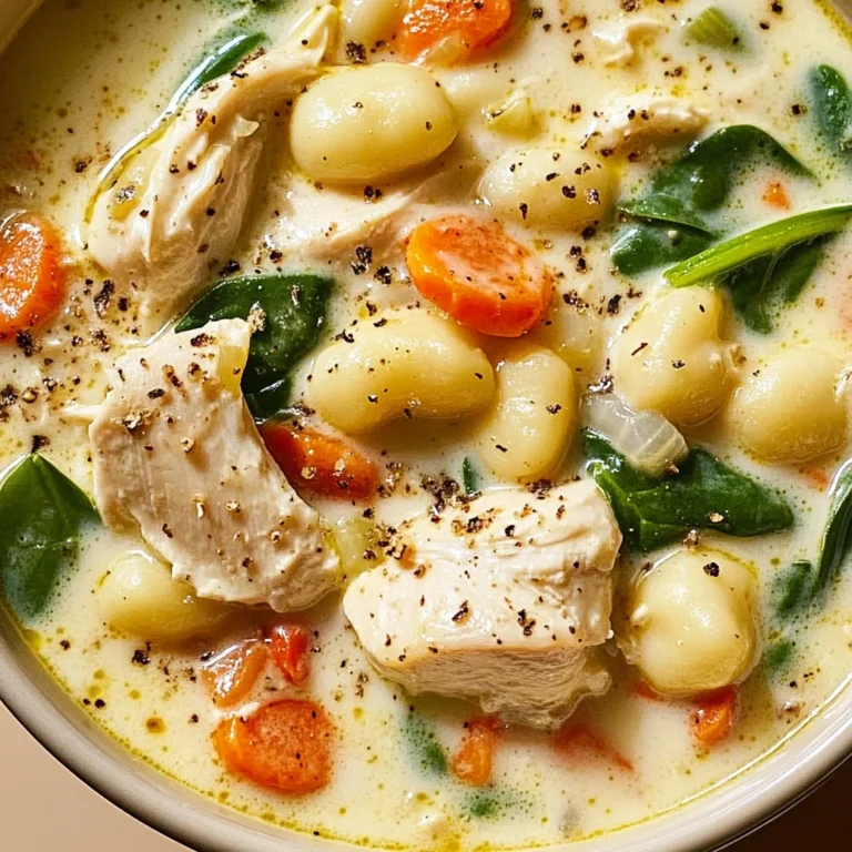 Creamy Crockpot Chicken Gnocchi Soup
