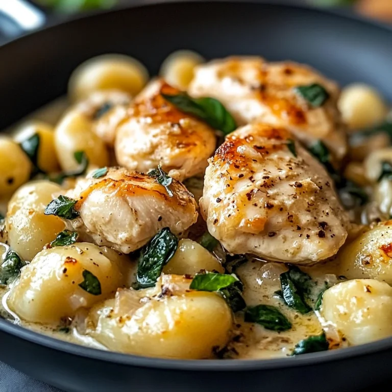 Creamy Garlic Chicken Gnocchi Skillet