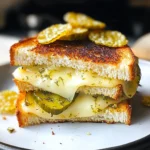 Crispy Dill Pickle Grilled Cheese Sandwich - theamazingfood