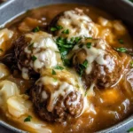 Crock Pot French Onion Meatballs