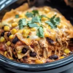 Crockpot Chicken Enchilada Casserole