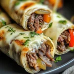 Delicious Keto Philly Cheesesteak Roll Ups