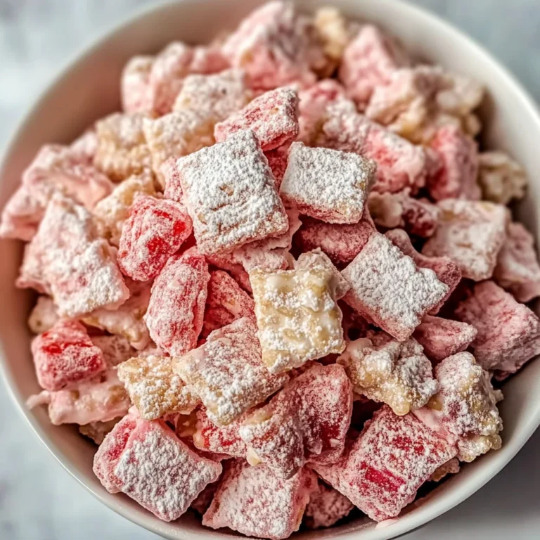 Easy Strawberry Shortcake Puppy Chow