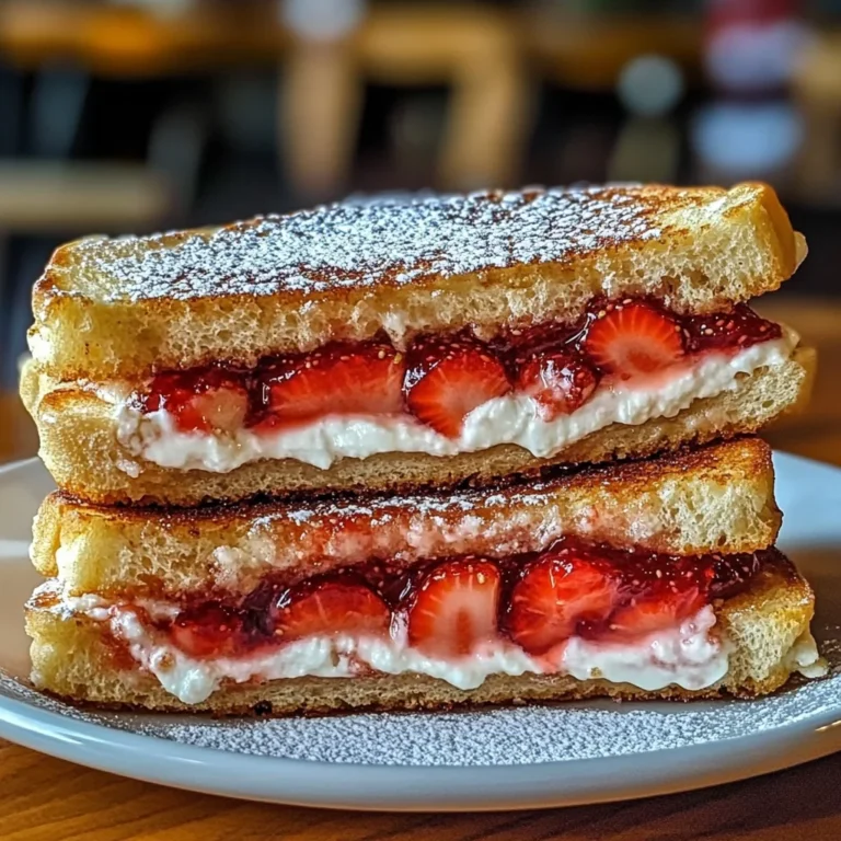 Fried Strawberry Cheesecake Sandwiches