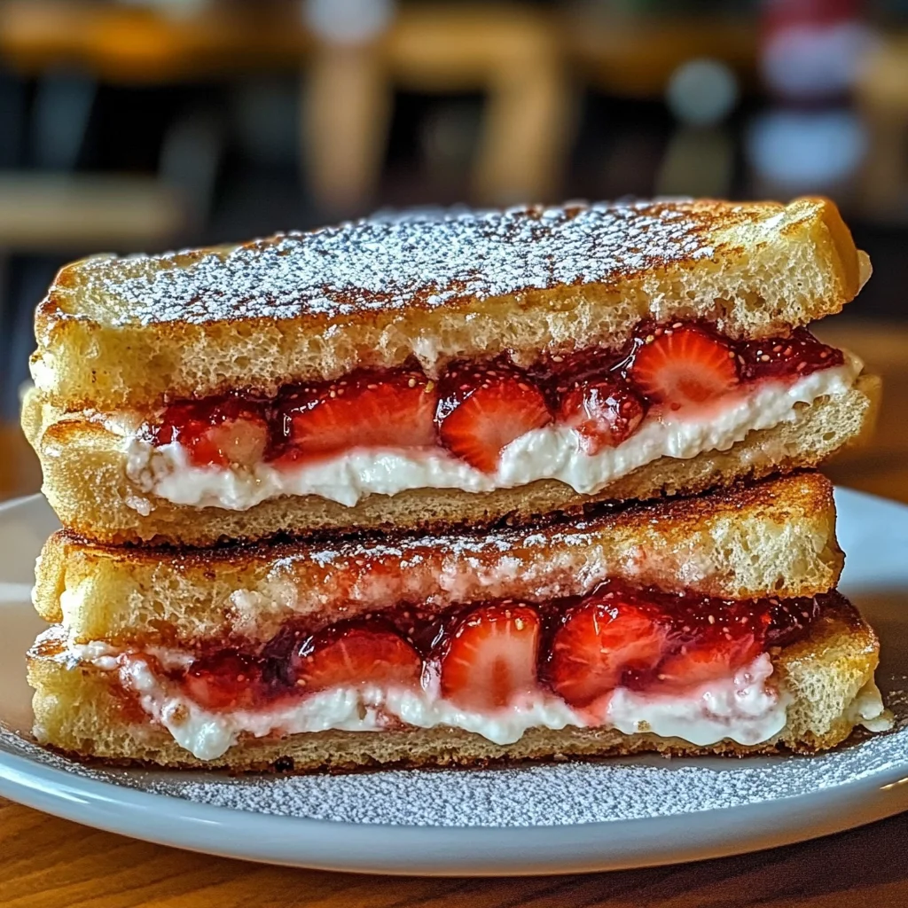 Fried Strawberry Cheesecake Sandwiches