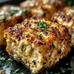 Garlic Parmesan Chicken Meatloaves