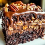 German Chocolate Poke Cake