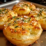 Golden Crust Garlic Rosemary Focaccia Muffins