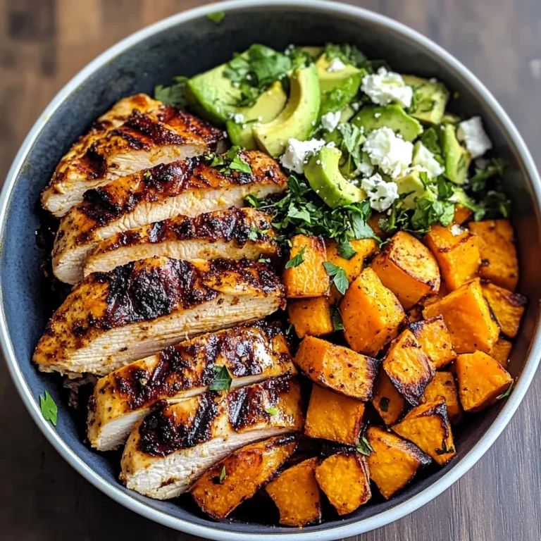 Grilled Chicken & Sweet Potato Bowl