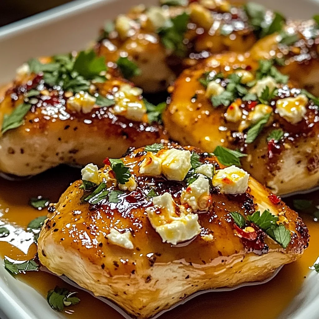 Hot Honey Feta Chicken Dish: A Deliciously Spicy and Savory Recipe