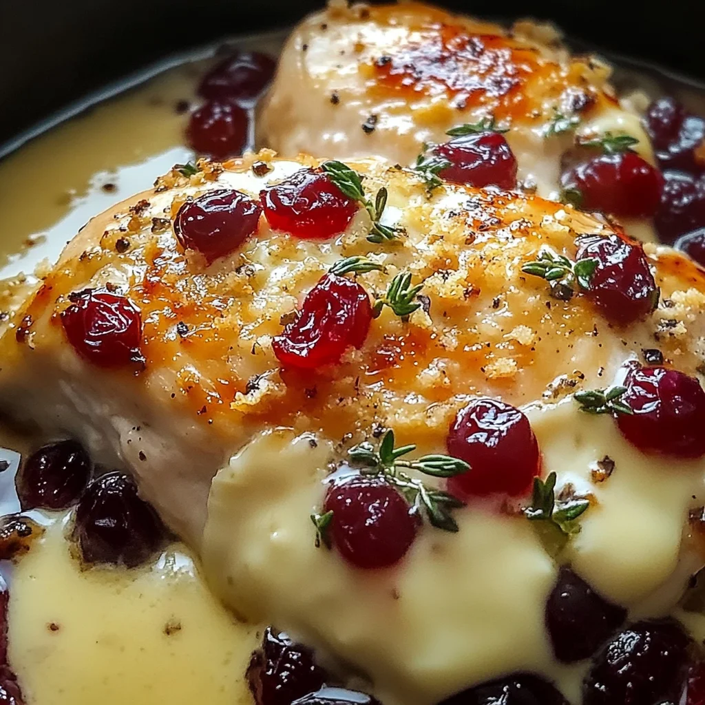 Impressive Cranberry Brie Stuffed Chicken