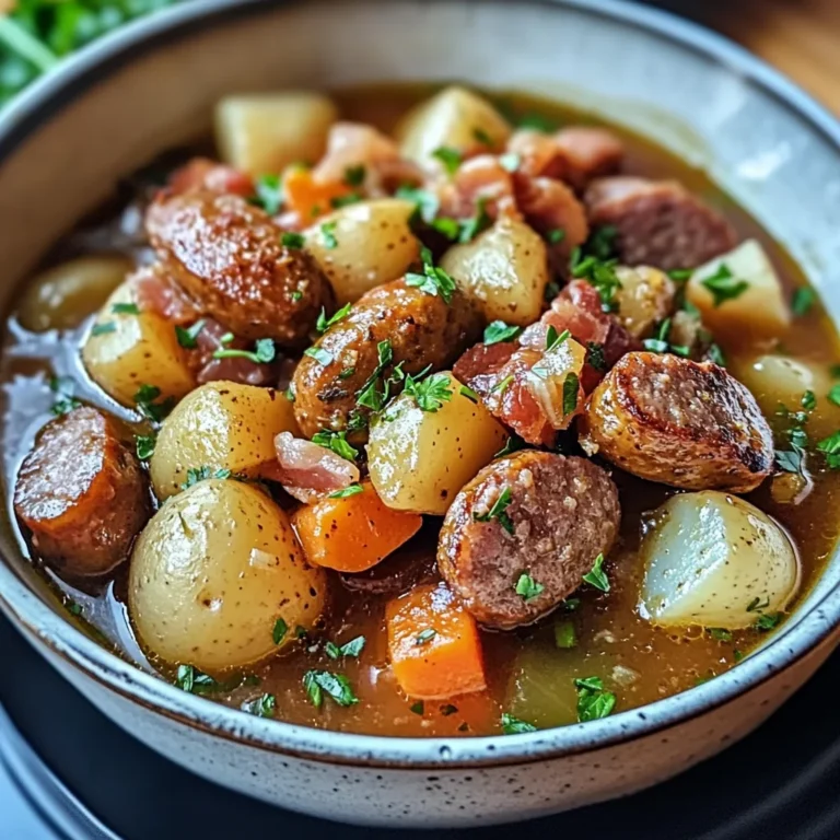 Irish Sausage and Bacon Stew