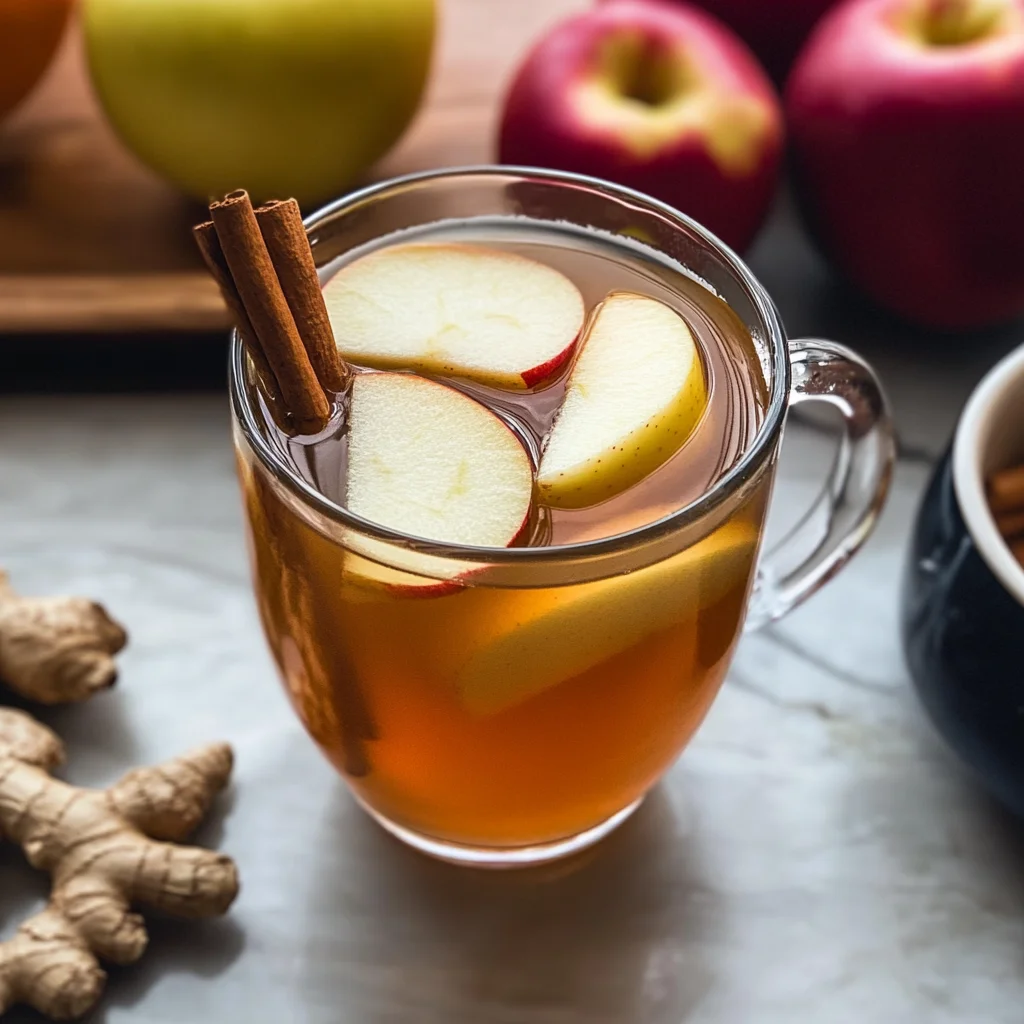 Korean Apple Tea with Ginger and Cinnamon (Saegwa Cha)