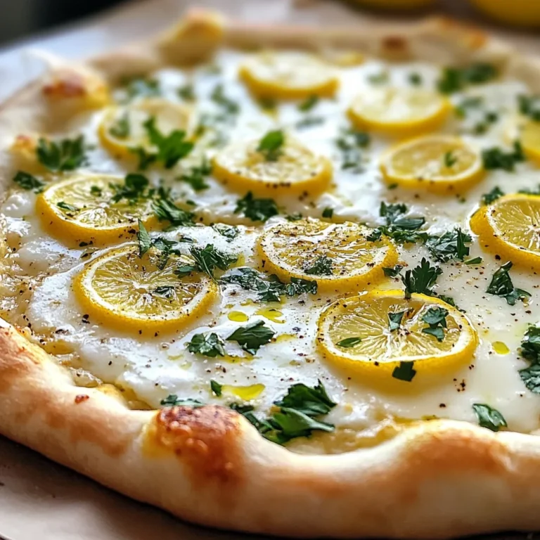 Lemon Pizza with Fresh Herbs