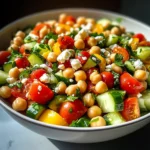 Mediterranean Chickpea Salad with Lemon Vinaigrette: The Best Summer Dish