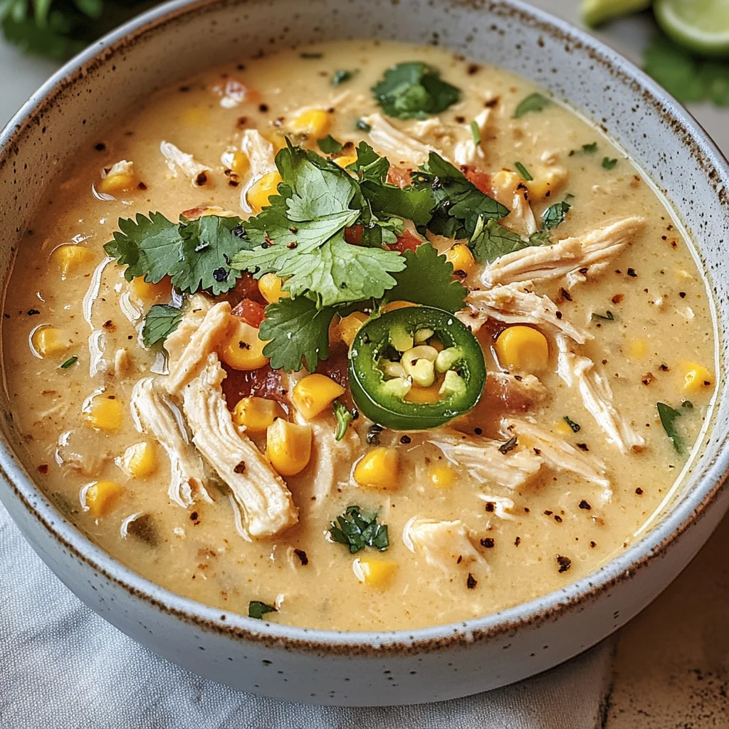 Mexican Street Corn White Chicken Chili Recipe