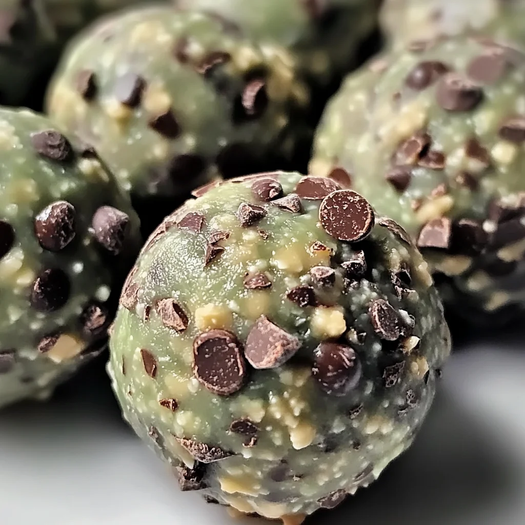 Mint Chocolate Chip Protein Balls