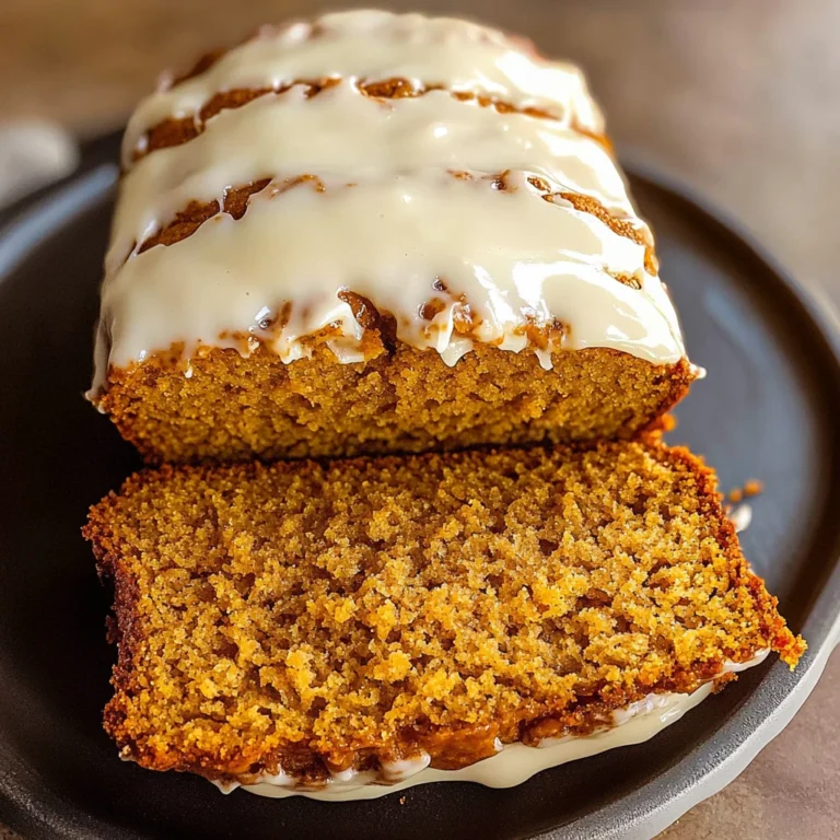 Pumpkin Bread with Cream Cheese Frosting Recipe