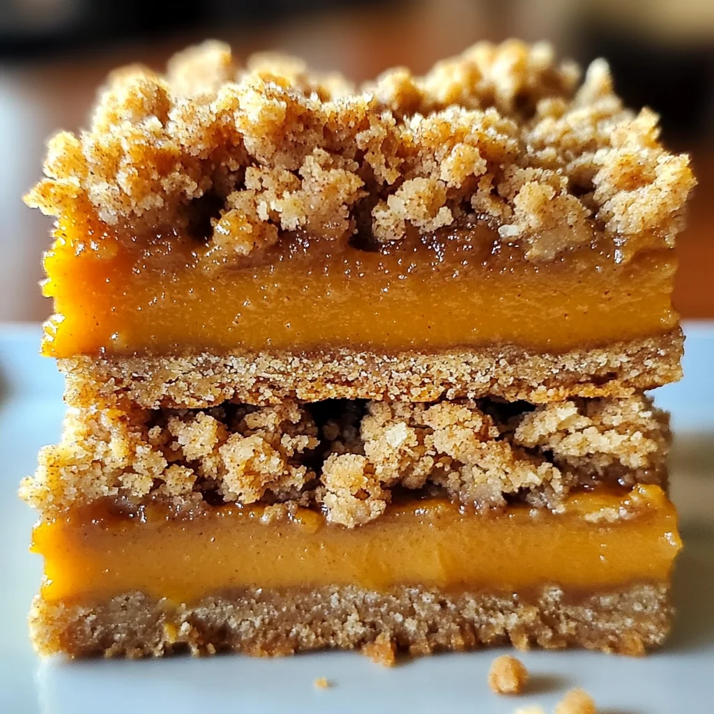 Pumpkin Pie Crumble Bars – Easy Fall Dessert Recipe