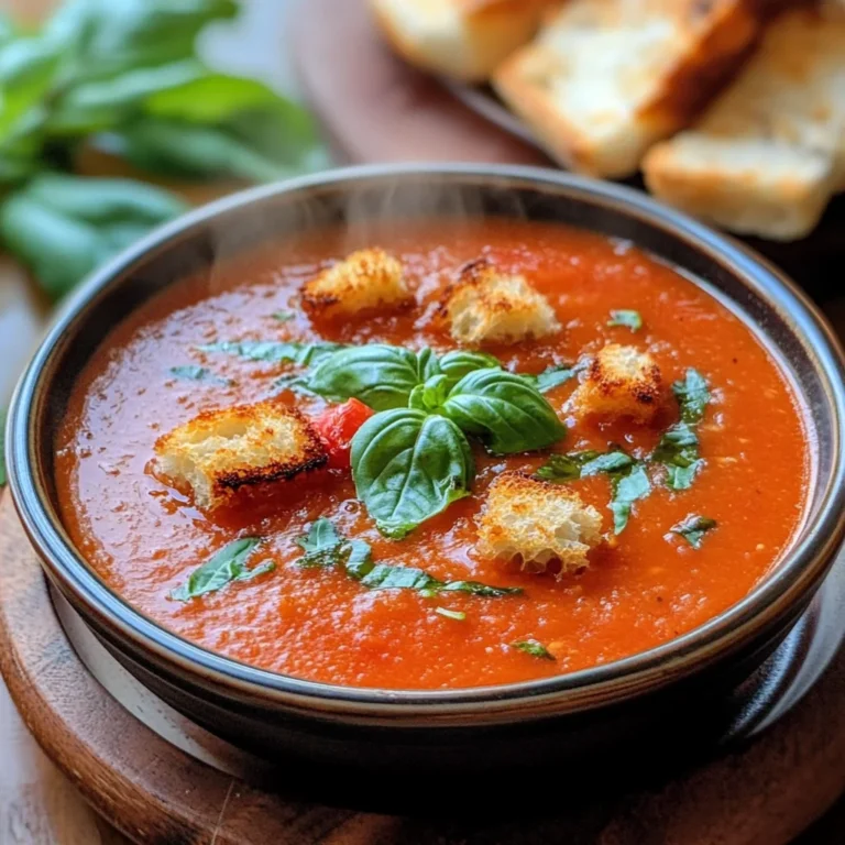 Roasted Tomato Basil Soup