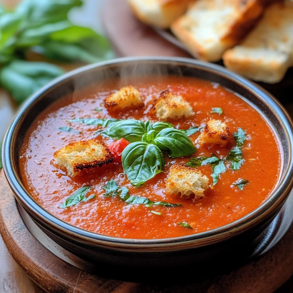 Roasted Tomato Basil Soup