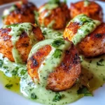 Salmon Balls with Creamy Avocado Sauce: Healthy Dinner Ideas