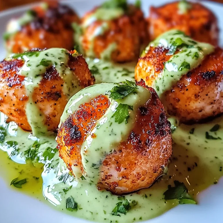 Salmon Balls with Creamy Avocado Sauce: Healthy Dinner Ideas