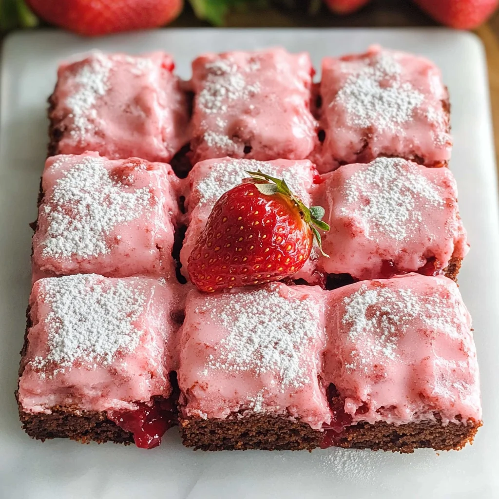 Strawberry Brownies
