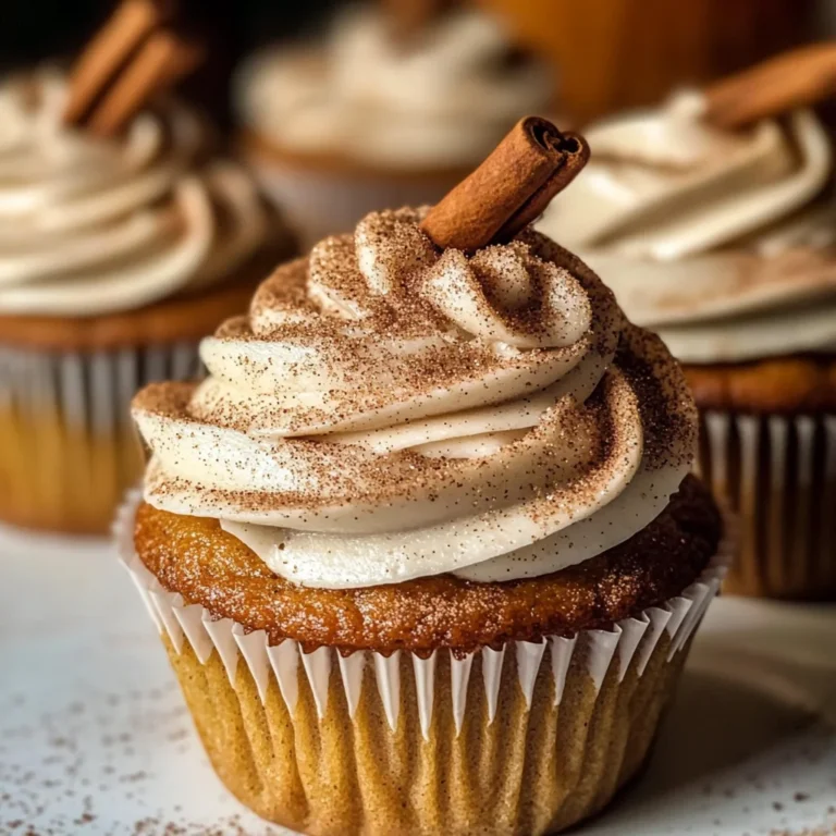 Vanilla Chai Pumpkin Latte Cupcakes with Cinnamon Brown Sugar Frosting