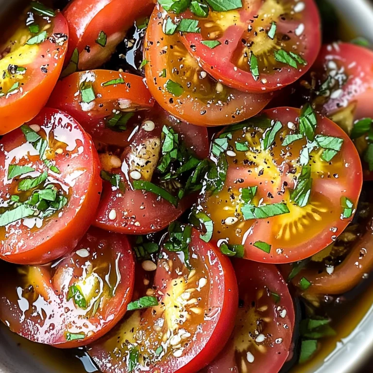Zesty Marinated Tomatoes