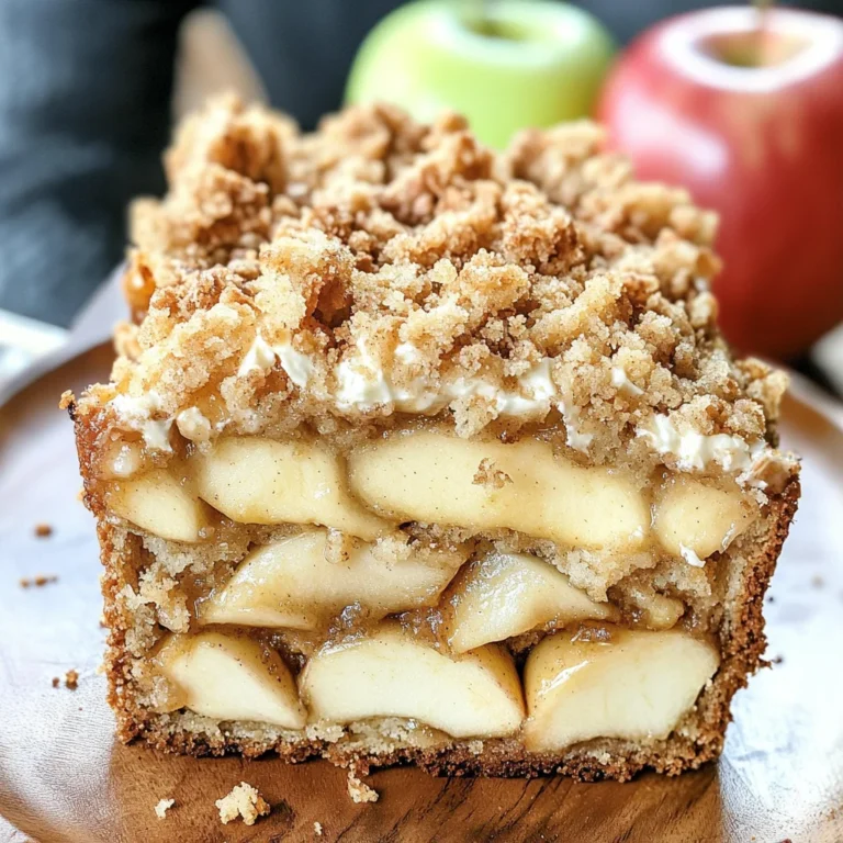 Apple Crisp Cheesecake Bread