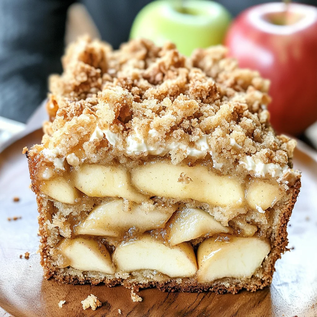 Apple Crisp Cheesecake Bread