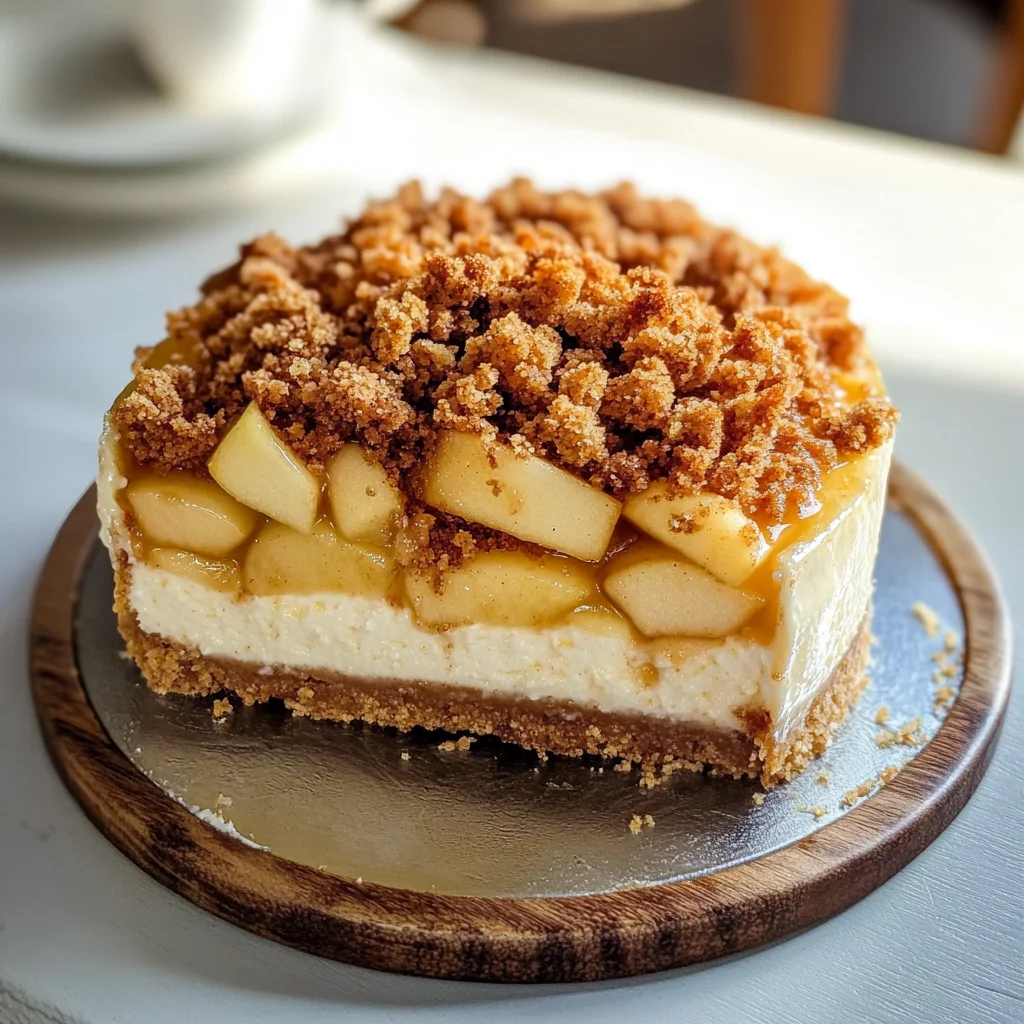 Apple Crumble Cheesecake