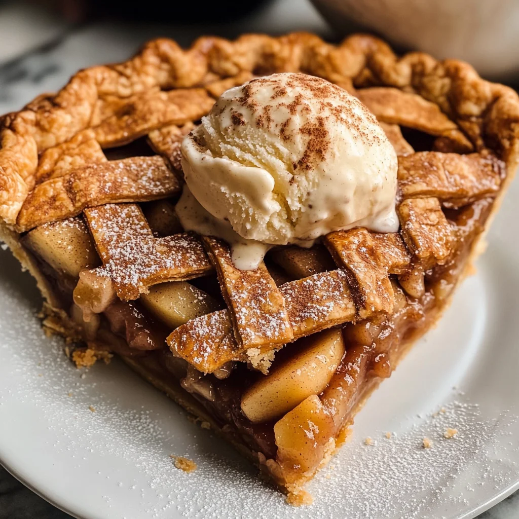 Apple Pie à la Mode (Apple Pie with Ice Cream Recipe)