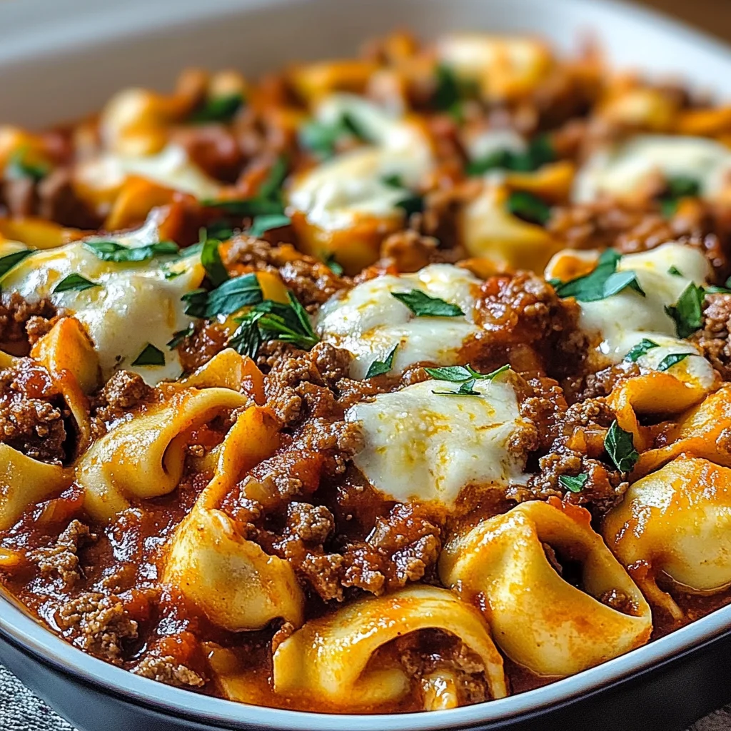 Beefy Tortellini Bake