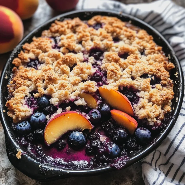 Blueberry Peach Crumble