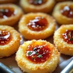 Cheesy Thumbprint Appetizers with Hot Pepper Jelly